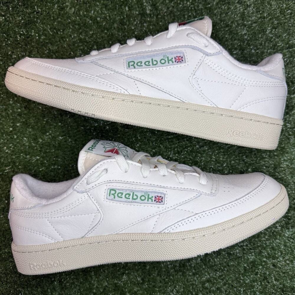 Reebok Club C 85 Vintage Chalk Green Men’s US 9 🤍 Classic Tennis New